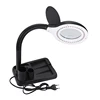 Flexible 5X /10 EU US Plug  40 LED Lights Magnifying Glass Illuminated Magnifier Lamp Loupe Reading/Rework/Soldering Table Lamp ► Photo 1/6