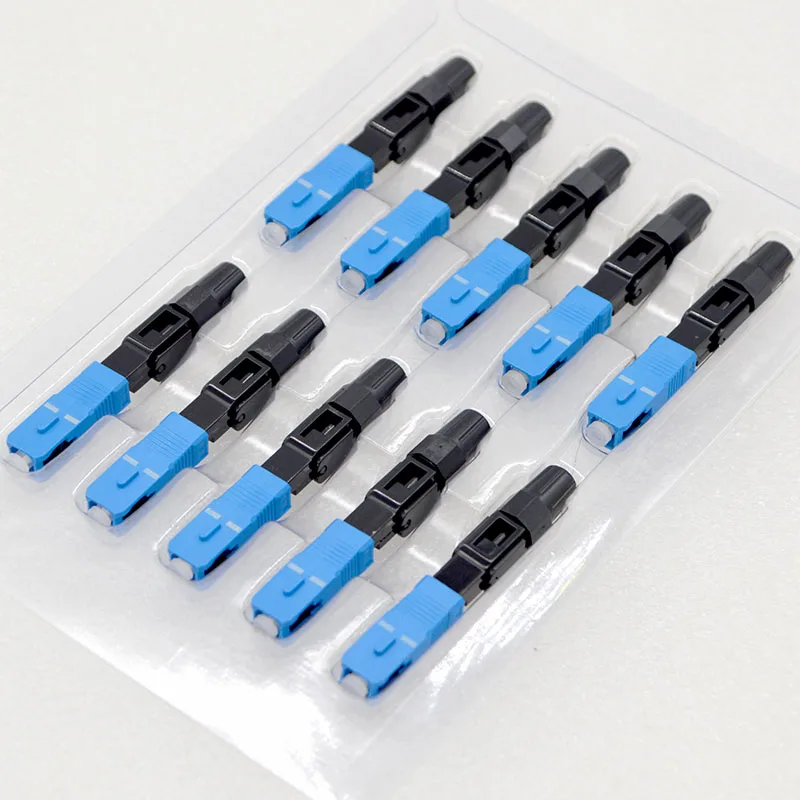 

GONGFENF 50PCS NEW SC Optical Fiber Quick Connector FTTH Embedded cold junction optical fiber Fast Connector Special Wholesale