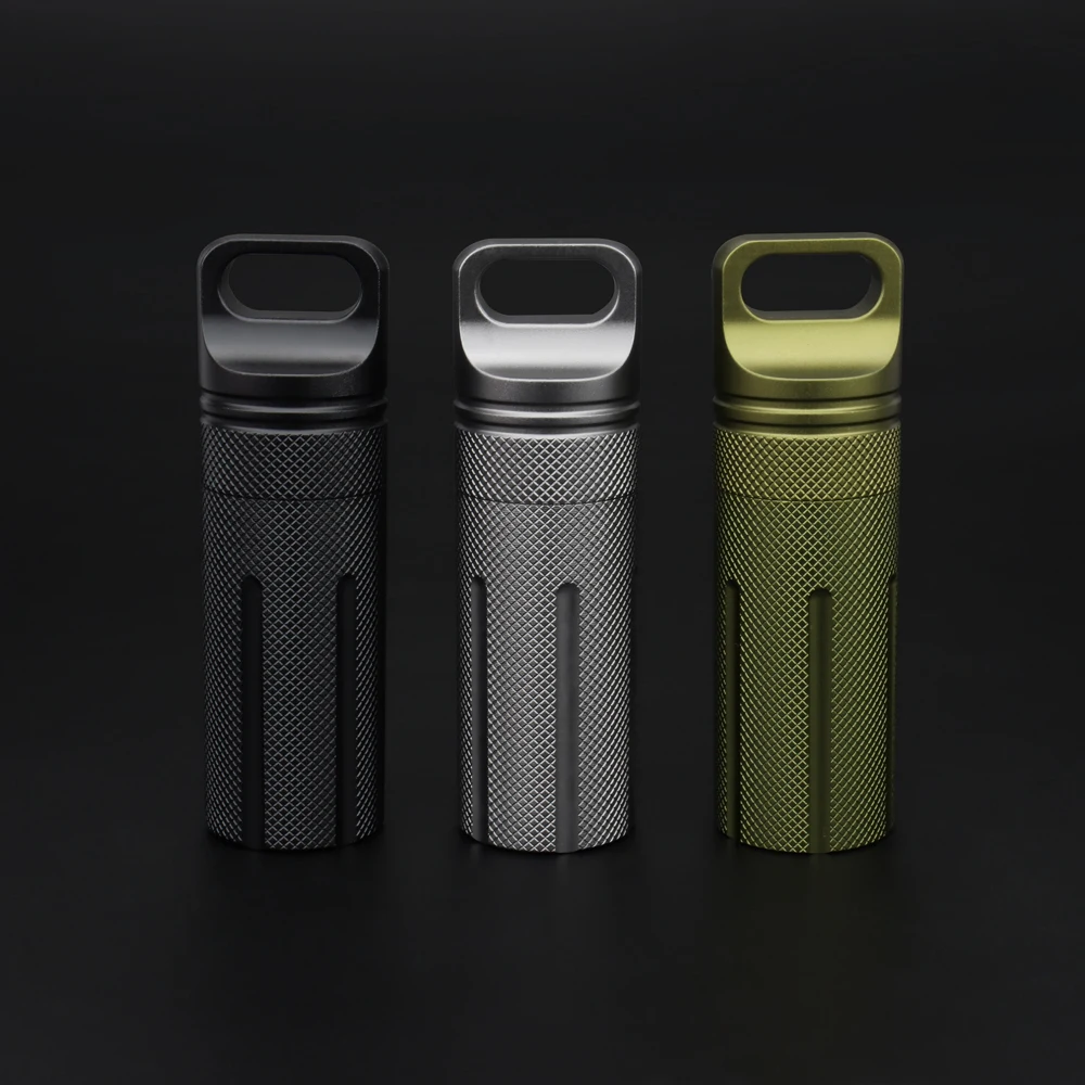 Aluminum Alloy Waterproof Canister U Disk Seal Bottle EDC Outdoor Bottle