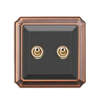 

Single Control / Dual Control 86 Type Retro Toggle Switch 1-4 GANG 10A 110-250V Wall Panel Control