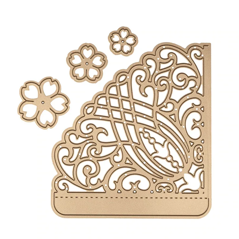 Corner Lace Decorations Metal Cutting Dies for Scrapbooking and Card Making Craft New die cuts