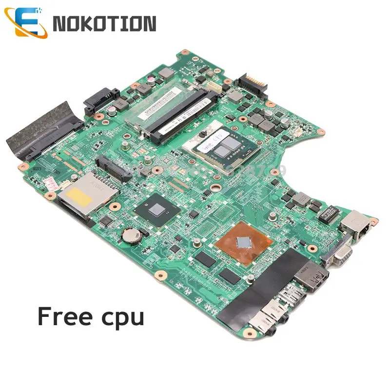 NOKOTION A000076410 DABL6DMB8F0 ПК материнская плата для Toshiba Satellite L655 материнская плата для ноутбука HM55 DDR3 работает бесплатно процессор