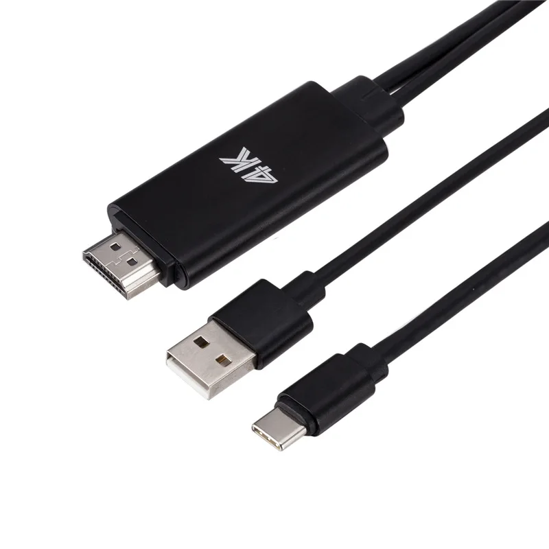 Конвертер type-C в HDMI 4K 30Hz HD внешняя Видео Графика расширение кабель адаптер 3,1 USB C к HDMI кабель для Macbook HDTV