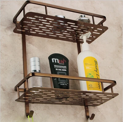 

Vidric Wall Mounted Antique bronze Alumimun Bathroom Shelf Bath Shower Shelf Bathroom corner shelf Soap Holder building materia