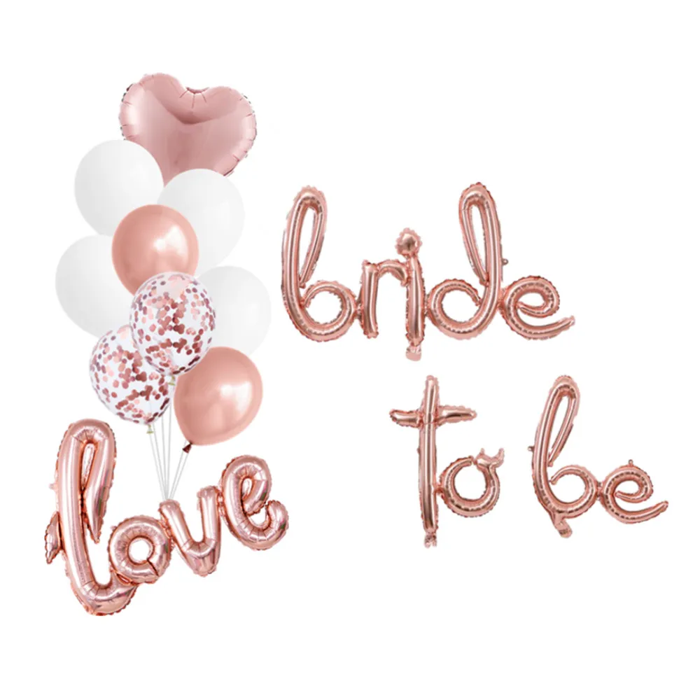 1 Набор, розовое золото, свадебное кольцо для невесты, воздушный шар, свадебный душ, фольгированный шар для девичника, вечерние украшения