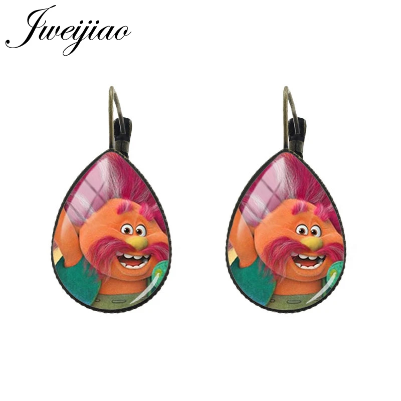 CT02 7 JWEIJIAO детские серьги с рисунком из мультфильма, серьги-клипсы в виде капли воды, античная бронза, chaim, подарок для девочек, модные ювелирные изделия, вечерние, CT02 - Окраска металла: CT02 7