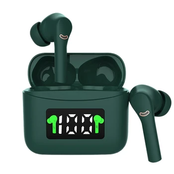 

Bluetooth Headphones Bluetooth 5.2 Earphone TWS HIFI Mini In-Ear Sports Running Headset for Xiaomi IOS/Android (Green)