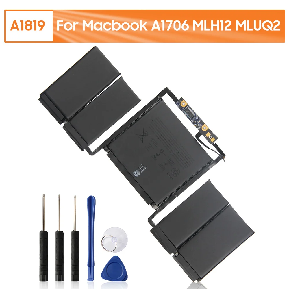 100% оригинальный сменный аккумулятор A1819 для Macbook A1706 MLUQ2 MLH12 A1707 Подлинная