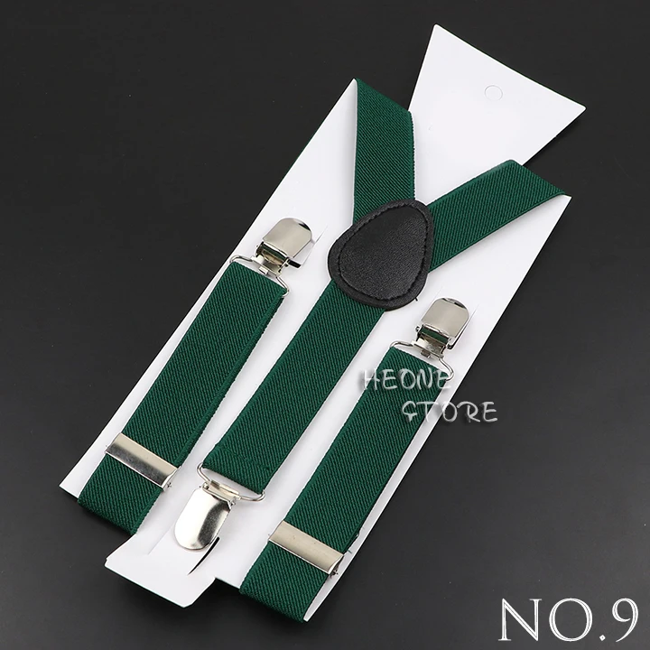 Hot Sale Solid Color Elastic Leather Children Suspenders Adjustable Straps For Kids Boy Girl Shirt Pants Skirt Classic Accessory