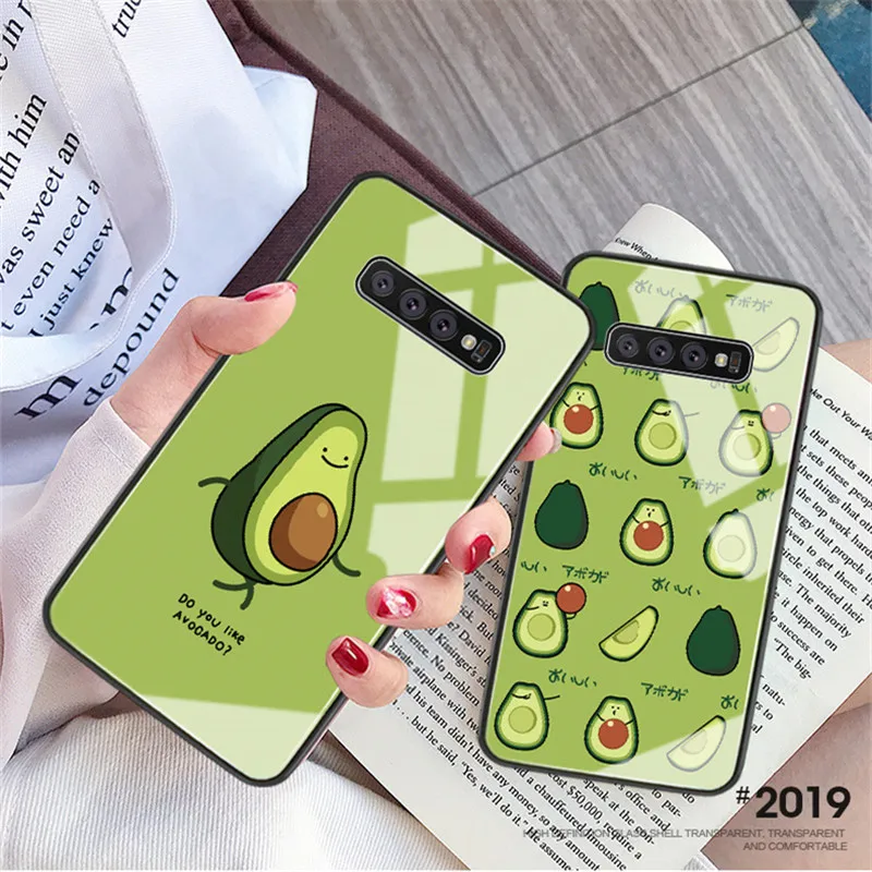 Стеклянный чехол BONVAN для Samsung Galaxy S8 S9 S10 Plus S10e твердый мультяшный Note 8 9 10 с