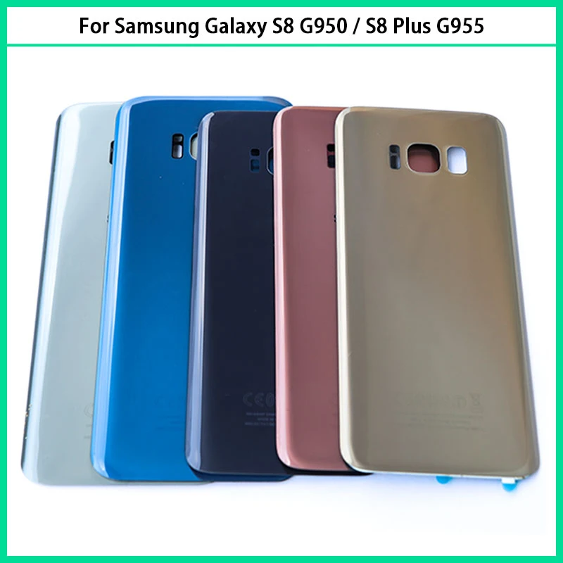 Для Samsung Galaxy S8 G950 G950F Plus G955 G955F задняя крышка для батареи дверь 3D стеклянная панель