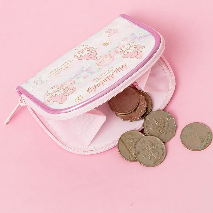 Cute Cartoon My Melody Mini Small Coin Purse Wallets Women Girls Kawaii Rabbit Rose Cherry PU Leather Money Pouch Coin Bag