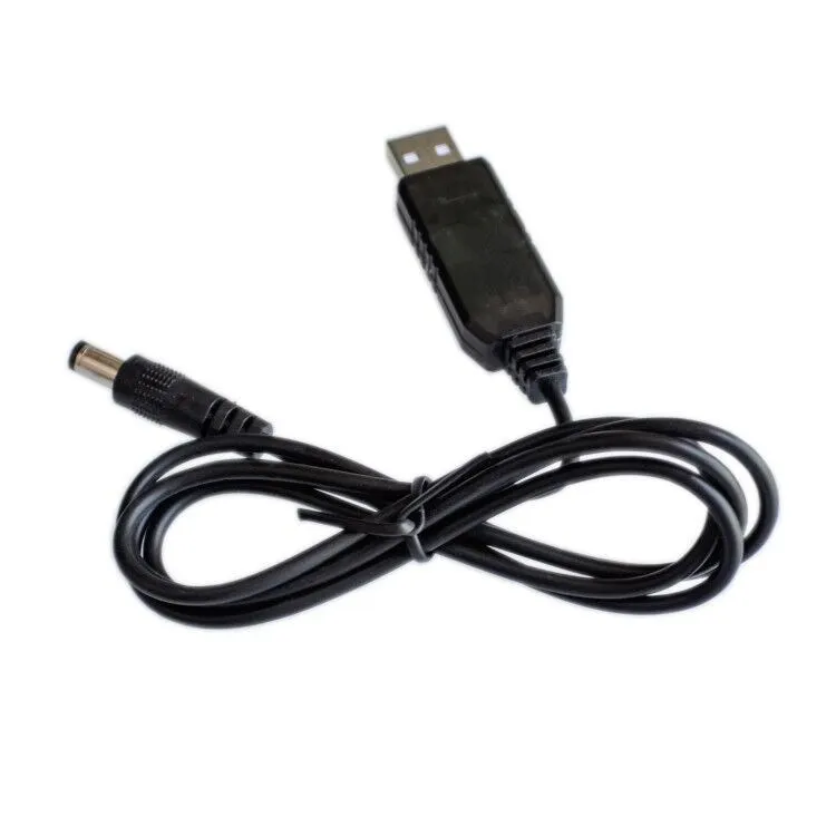 USB Step-up Adapter Cable Module DC 5V to DC 9V Converter 2.1x5.5mm Male Plug 