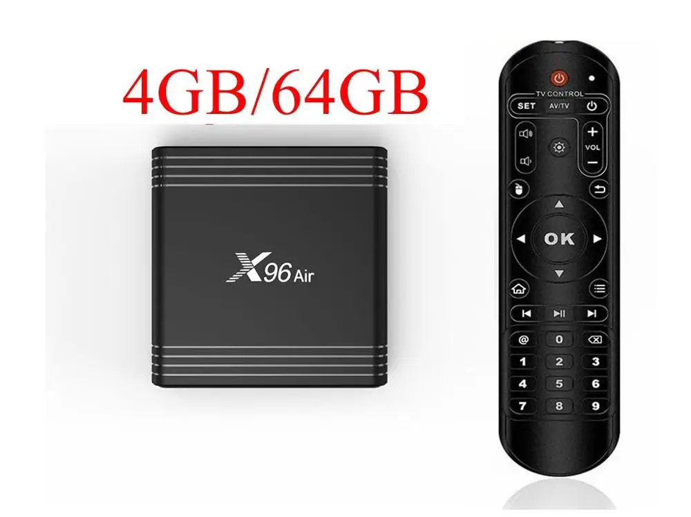 4GB 64GB 20 шт Android 9,0 8K tv Box X96 Air Amlogic S905X3 4 Гб 64 Гб макс 2,4G/5G двойной WiFi USB3.0 BT4.0 8K 4K H.265 UHD медиаплеер - Цвет: 4GB 64GB