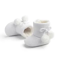 New Winter Super Warm Newborn Baby Girls First Walkers Shoes Infant Toddler Soft Soled Anti-slip Boots Booties 5