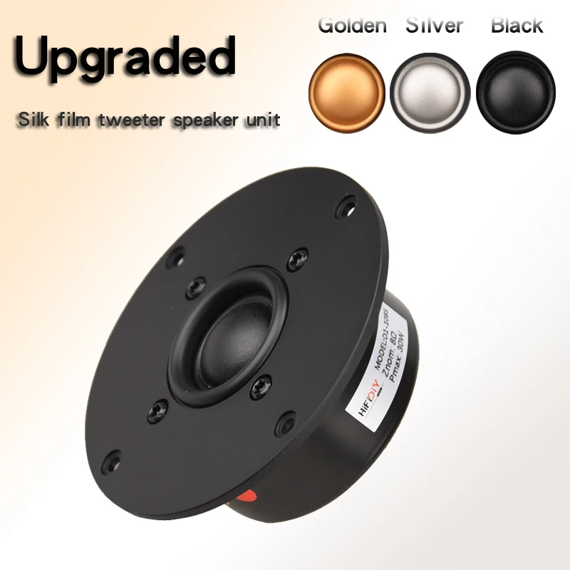 

HIFIDIY LIVE 4 4.25 Inch HI-FI AUDIO Tweeter Speaker Unit Black Silk membrane 8OHM 30W ATreble Loudspeaker D1-103S D1-108S