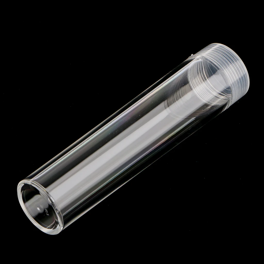10Pcs 22.9mm Dia Clear Coin Capsules Coin Storage Case Round Protective Tube, Plastic Pill Box for Travel Outdoor