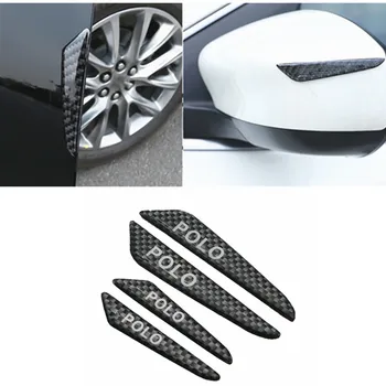 

4PCS Car Door Anti-collision Bumper Strip Guards Side Protector Sticker for Volkswagen VW Polo Scirocco CC GOLF 7 Golf 6 MK6