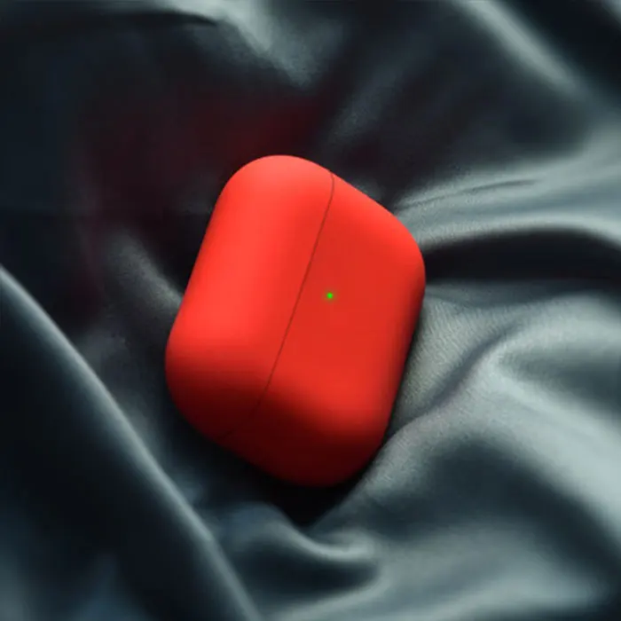 Красный Силиконовый чехол для Apple Airpods Pro Наушники для AirPods Pro Чехол для беспроводной bluetooth-гарнитуры Защитная сумка для Airpods Pro - Цвет: Красный