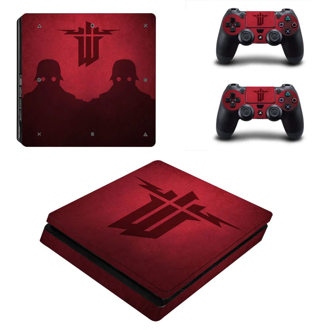 PS4 тонкие наклейки Wolfenstein: Youngblood PS 4 Play станция 4 Тонкая наклейка Pegatinas для playstation 4 тонкая консоль и контроллер