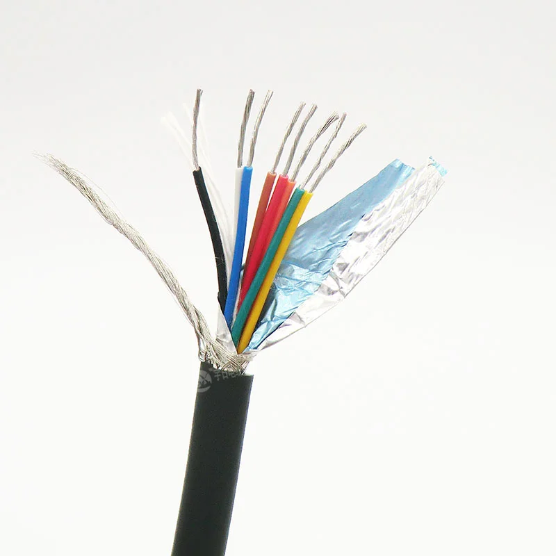 8 жильный Гибкий Экранированный Кабель 0 14 2 мм² контрольный провод 26awg 24awg 22awg