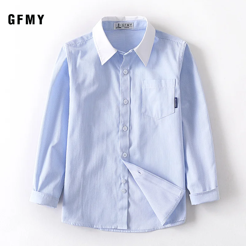 Boys Long Sleeve Shirts Cotton Spring 2-11Y