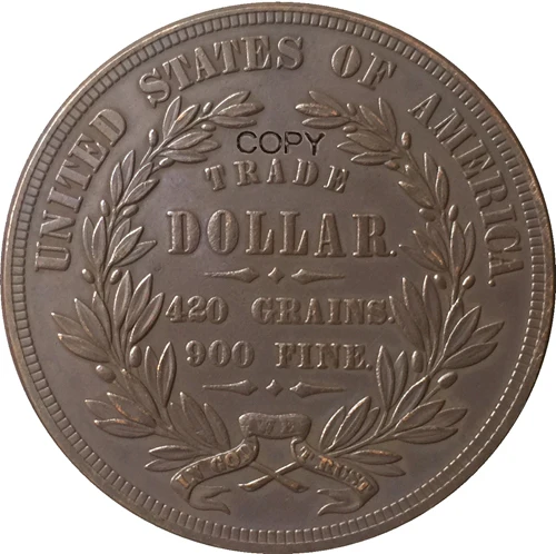 1873 Соединенные Штаты$1 долларовые монеты КОПИЯ Тип-1 шт