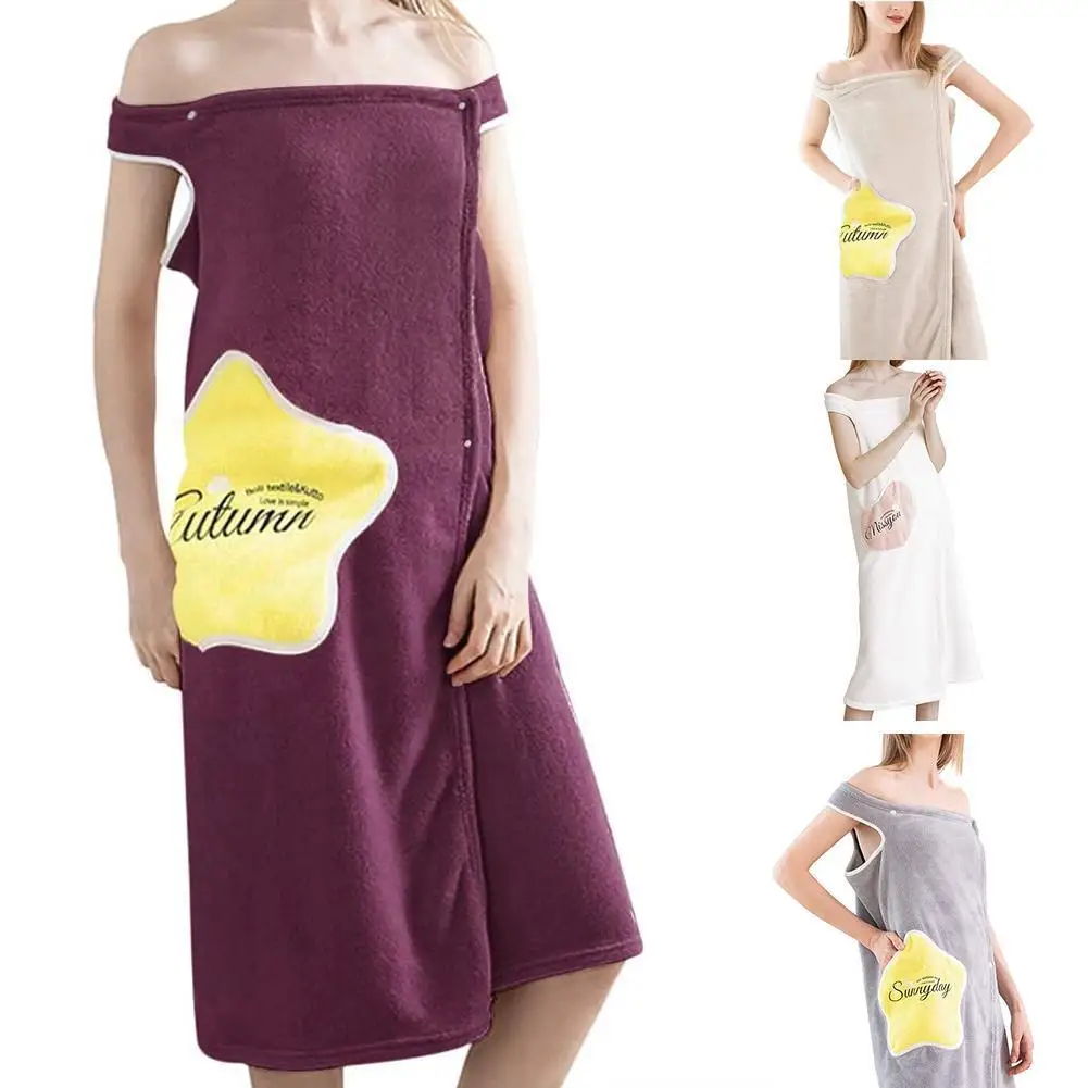 

New Home Textile Towel Women Robes Bath Wearable Towel Lady Beach Drying Spa Womens Nightwear Magical Sleeping Dress Fast Z5Y7