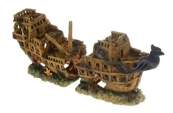 

Decor grotto for aquarium frigate Gold, 55,5x17x25 cm, barbus, decor 019