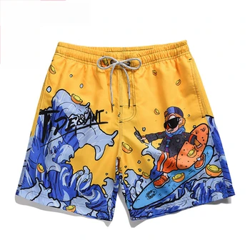 

Man Summer Floral Printing 2020 Men Shorts Beach Short Breathable Quick Dry Loose Casual Style Printing Shorts Male Light Short