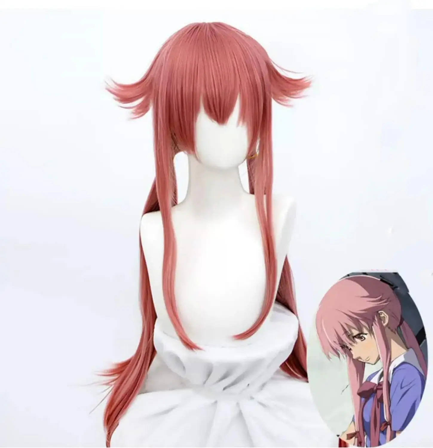 Костюм Аниме Косплей в стиле манги будущего Дневник Mirai Nikki Gasai Yuno косплей Длинный