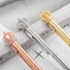 1 Lytwtw's Crystal Shiny Metal Crown Ballpoint Pen Interesting Ball Ballpoint Pen School Stationery School Office Supplies ► Photo 2/6