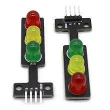 Светодиодный светильник для дорожного движения, модуль 5 В, цифровой сигнал, выход, обычная яркость, 3 светильник, отдельный контроль