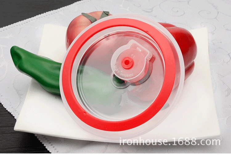 Sealed Freshness Bowl Lid Leak-Proof Stainless Steel Ceramic Bowl Cover Microwave Oven Only Heating Cover Pp with Note Silica Ge