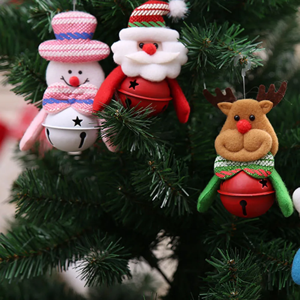 

Merry Christmas Ornament plush snowman accessory Craft New Year DIY Santa Claus Pendants Home Furnishing Tree Decor