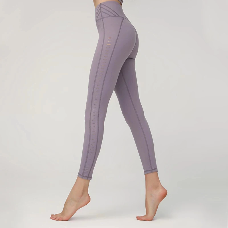 Женские леггинсы для занятий йогой с высокой талией вырезами по бокам Activewear |