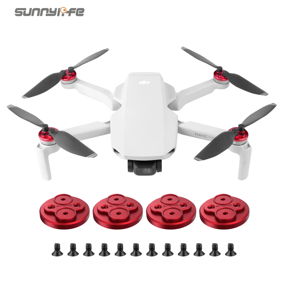 Promo EUK Upgraded Motor Covers Scratch-proof Propellers Block-up Protective Aluminum Alloy Motor Cover for Mavic Mini 