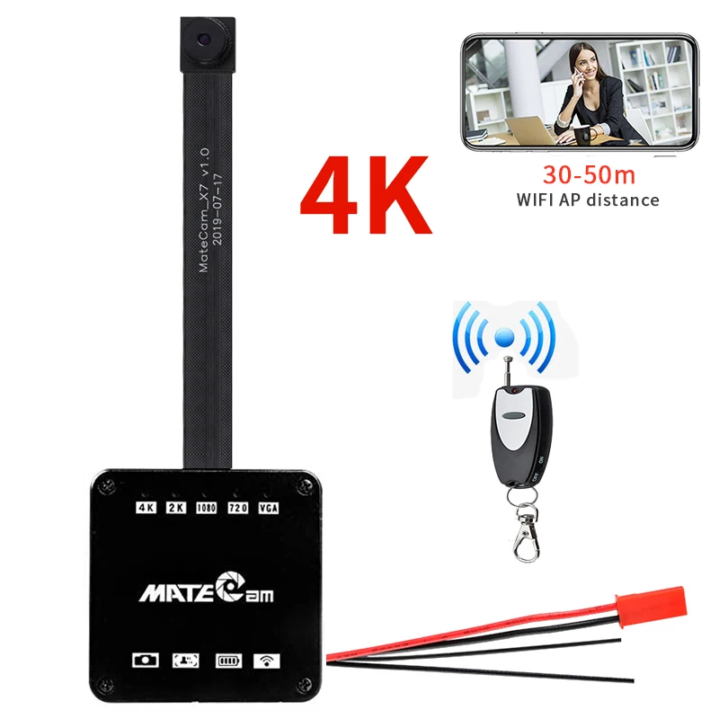 16MP 4K Professional WIFI AP P2P Mini 2k Camera Module Micro DV Voice Recorder DIY Remote Control Cam Camcorder | Электроника