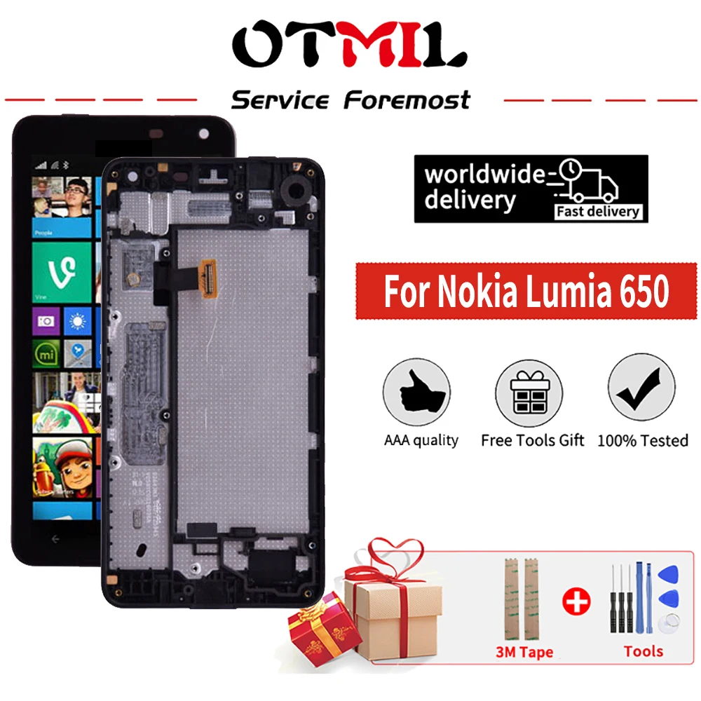 ЖК-дисплей 5 0 "для NOKIA Microsoft Lumia 650 с сенсорным экраном и дигитайзером в сборе