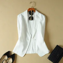 Aliexpress - 2021 Spring and Summer New Women’s Linen Small Suit Jacket Slim Slimming Seven-Quarter Sleeves Tencel Short Small Suit Thin