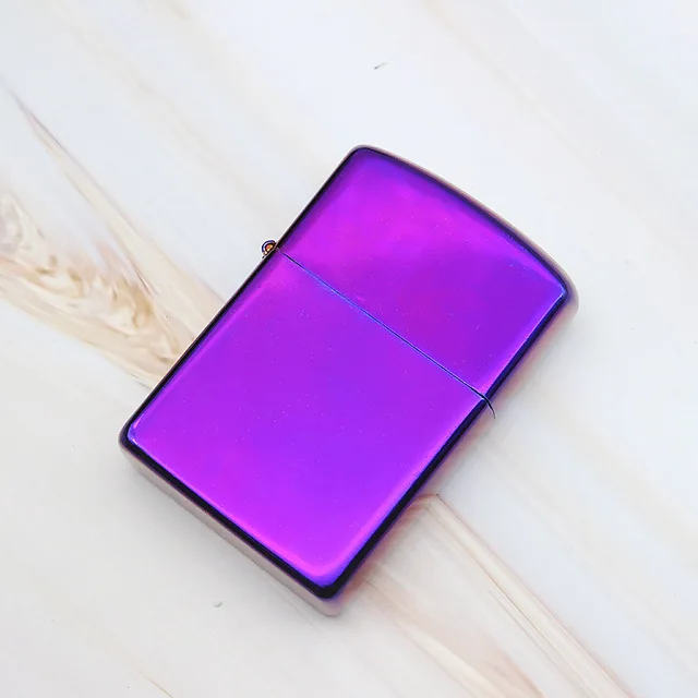 Ice Purple 1 шт. ZORRO Ретро матовая металлическая керосиновая Зажигалка надувная керосиновая масляная Зажигалка для сигарет инструменты для курения гаджеты для мужчин - Цвет: Ice Purple