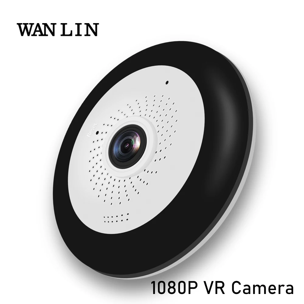 

WANLIN Fisheye VR 360 Degree Panoramic Camera HD1080P Wireless Wifi IP Camera Home Security Surveillance System Camera P2P iCsee