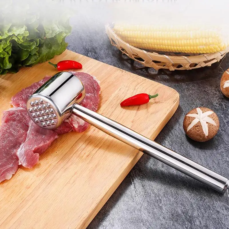 Металлический Мясорубка из нержавеющей стали тендеризатор для стейка молоток