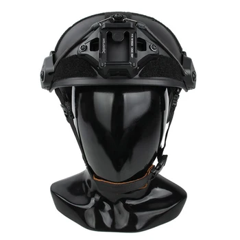 

TMC MK Tactical Helmet Military Protective Helmet for Outdoor Hunting Airsoft Shooting Head Protective Gear- Black