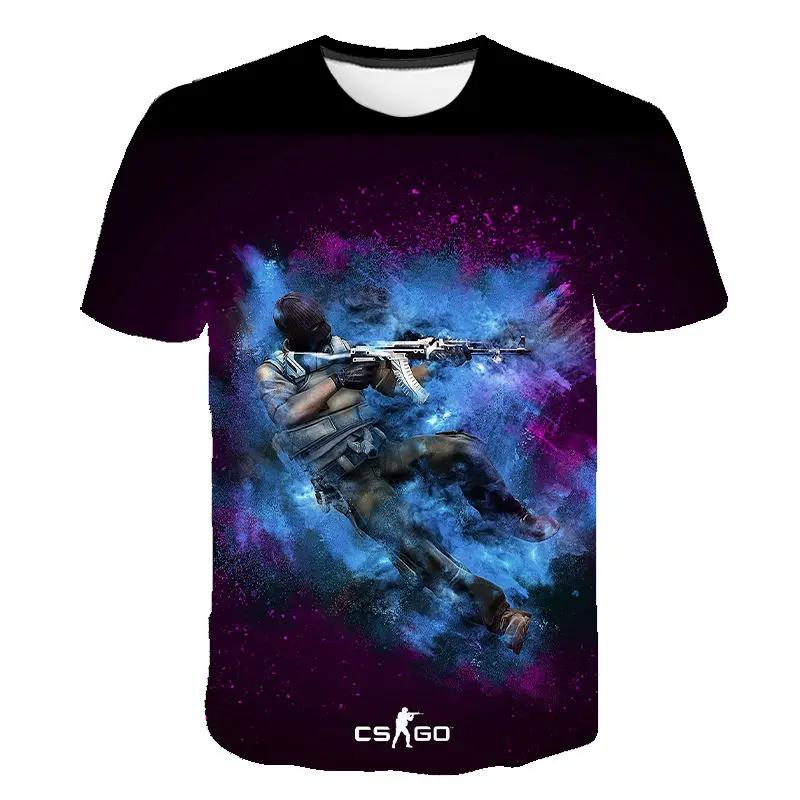 

Cool CS GO Gamers new csgo Men Women Children T-shirt 3D Print Short Sleeves T Shirt Summer Style Brand Tops Tees Clothing