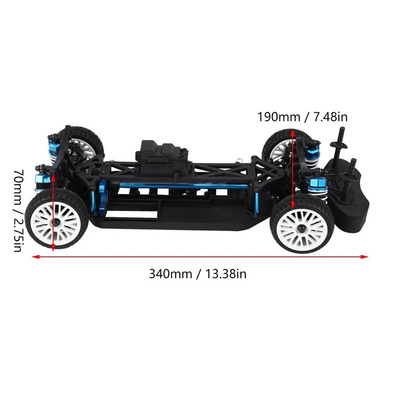 Пластик RC автомобиль рамки комплект для гонок 1/10 10426 комплект для замка гоночный дрейфующая машинка, р/у дрейфующая рамка рама для вагонетки с противовесом комплект