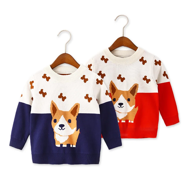 

2019 Autumn And Winter Kids' Sweater Men And Women Kids' Sweater Childrenswear a Ready New Style Autumn Clothing Big Boy 1-3 Yea