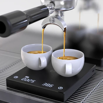 

2kg/0.1g Professional BASIC Coffee Scale with Timer Smart Digital Scale USB Charging Electronic Scale Measuring Tool