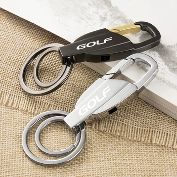 

Car Accessories Fashion Keychain Loops Trouser Buckle Key Ring Waist Belt Clip Metal Car Keychain for Volkswagen vw golf 5 6 7
