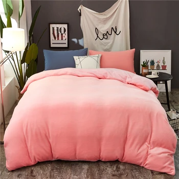 

Thickened Warm Flannel Duvet Cover Double Sided Cashmere Comforter Cover Winter Warm Sofa Bed Cover Blanket Bedspread